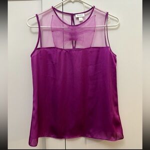 Rodarte for Target Sheer mesh Purple Magenta Blouse top